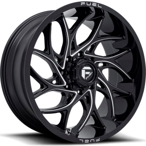 20X10 Fuel D741 Runner Gloss Black Milled 8X180 ET-18 wheel/rim - 0