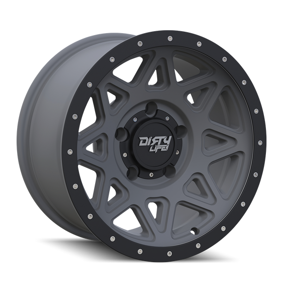 17X9 Dirty Life Theory Gunmetal-Matte Wheel/Rim 5x127 ET-12 9305-7973MGT