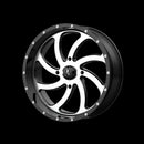 18X7 MSA Offroad Wheels Switch Machined Gloss Black Wheel/Rim 4x137 ET0-3