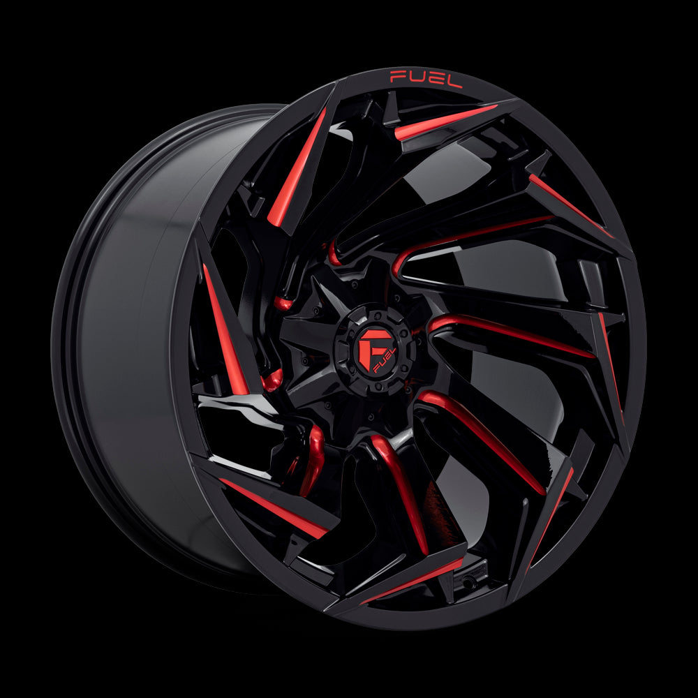 22X12 Fuel D755 REACTION Gloss Black-MIL-RTTC 8X180 ET-44 wheel/rim