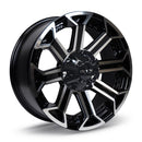 18x9 RTX Peak Gloss Black Machined 6x135/139.7 ET0 wheel/rim-3