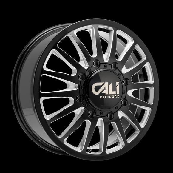20x8.25 Cali Off-Road Summit Dually  Black/Milled  8x200 ET115 wheel/rim