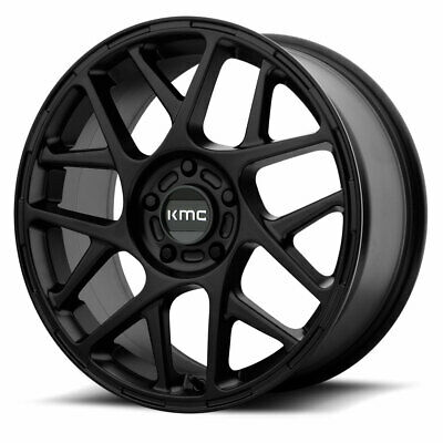 17X8 KMC KM708 Bully Satin Black 5X114.3 ET38 wheel/rim