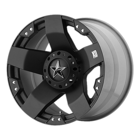 17x8 KMC XD Rockstar Black Wheel/Rim 6x135 6-135 17-8 ET35