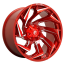 24x12 Fuel Off-Road D754 Reaction Candy Red Milled 8x170 ET-44 CB125.1 Wheel Rim-3