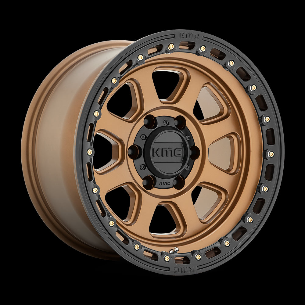 20X9 KMC KM548 CHASE Matte Bronze With Black Lip 8X170 ET18 wheel/rim