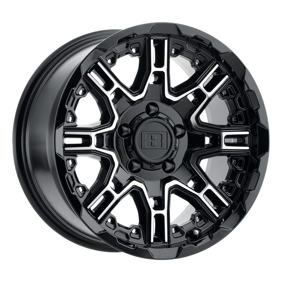 22X11.5 Level 8 Slingshot G-Bk Mch-Fc 5X127 Et-44 Wheel/Rim