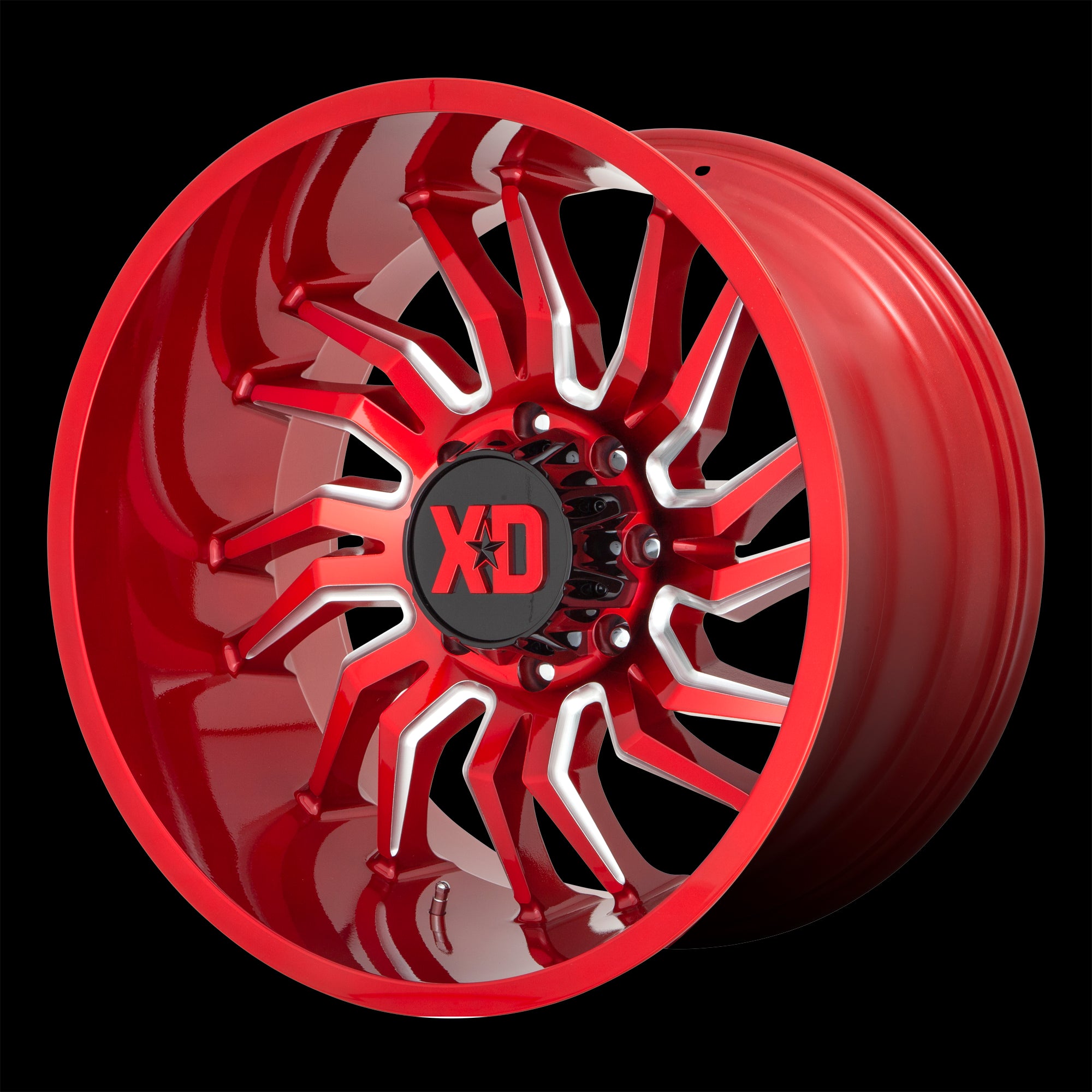 22X12 XD XD858 TENSION Candy Red Milled 8X165.1 ET-44 wheel/rim