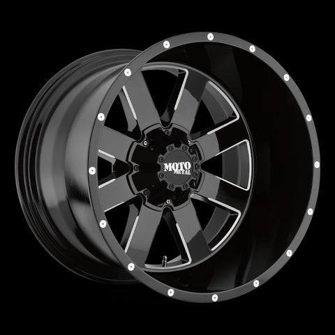 18X12 Moto Metal MO962 Gloss Black Milled Wheel/Rim 6x135 18-12 ET