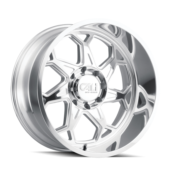 24X12 Cali Off-Road Sevenfold Polished Wheel/Rim 8x165.1 ET-51 9111-24281P