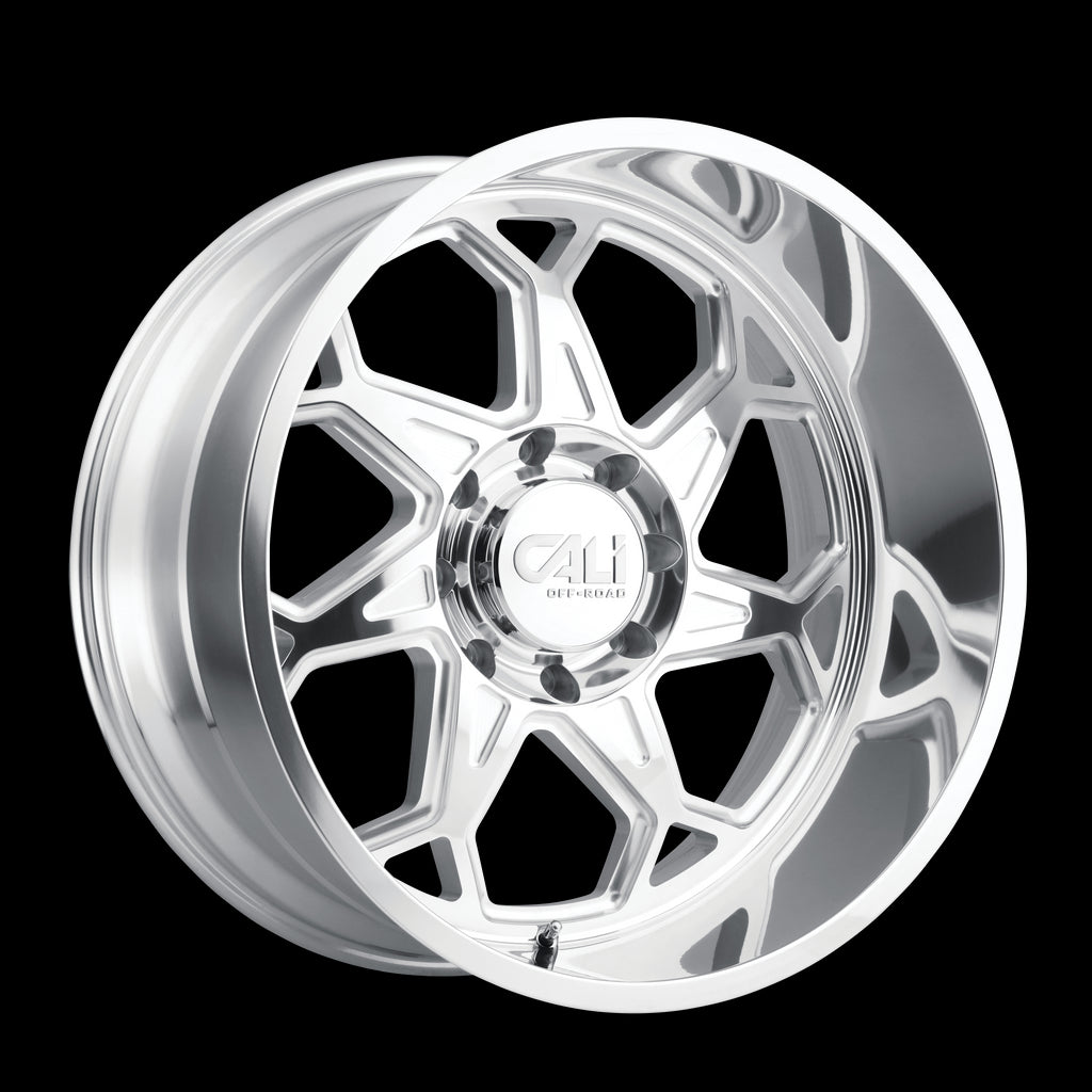 24X12 Cali Off-Road Sevenfold Polished Wheel/Rim 8x165.1 ET-51 9111-24 ...