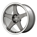 19X9.5 Motegi MR151 CS5 Gunmetal With Machined Lip 5X114.3 ET15 wheel/rim-3