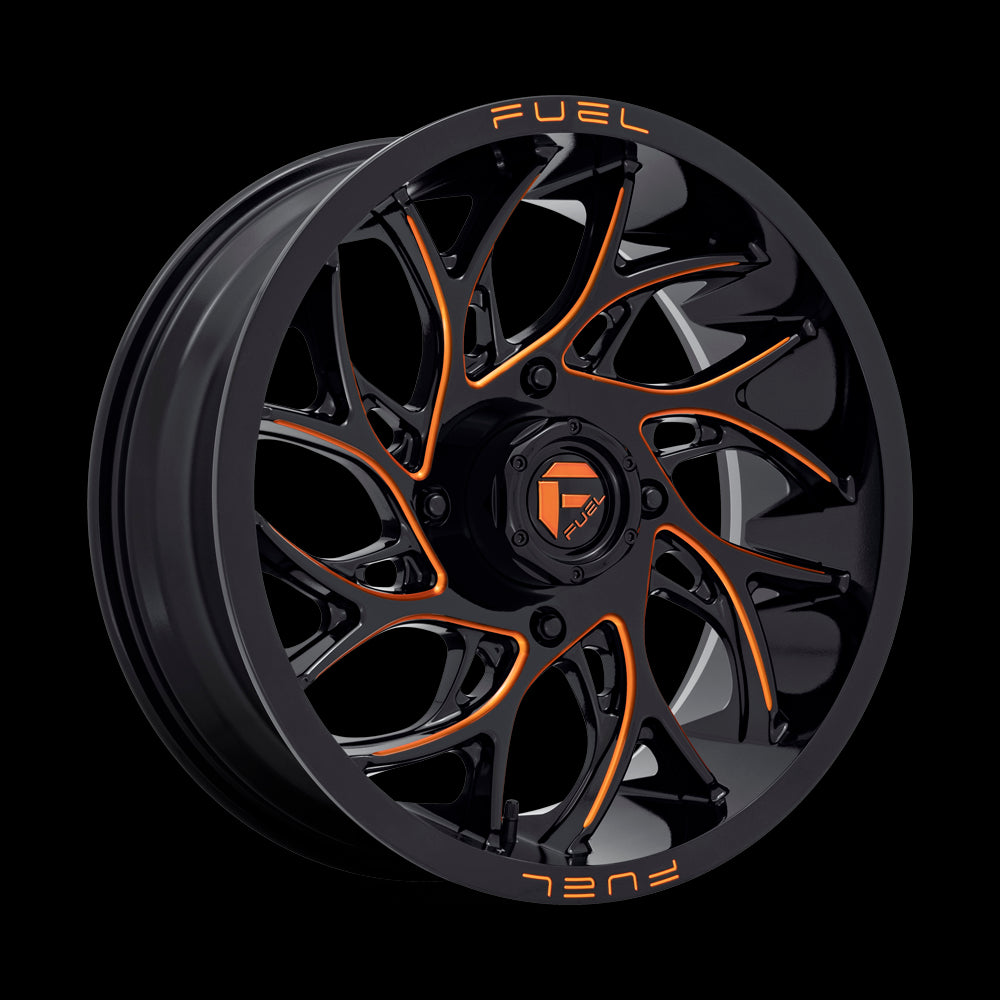 22X7 Fuel UTV D780 Runner UTV Gloss Black Milled Orange 4X137 ET0 wheel/rim