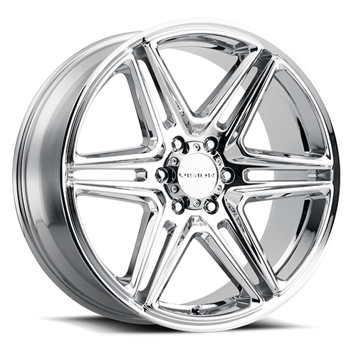 24x9.5 Vision 476 Wedge Chrome Wheel 6x135 ET30 CB87.1