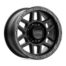 18X9 KMC KM544 MESA Satin Black With Gloss Black Lip 8X170 ET18 wheel/rim-2