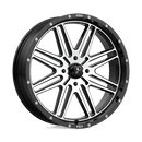 22X7 MSA Offroad Brute Gloss Black Machined 4x156 M38-022756-2