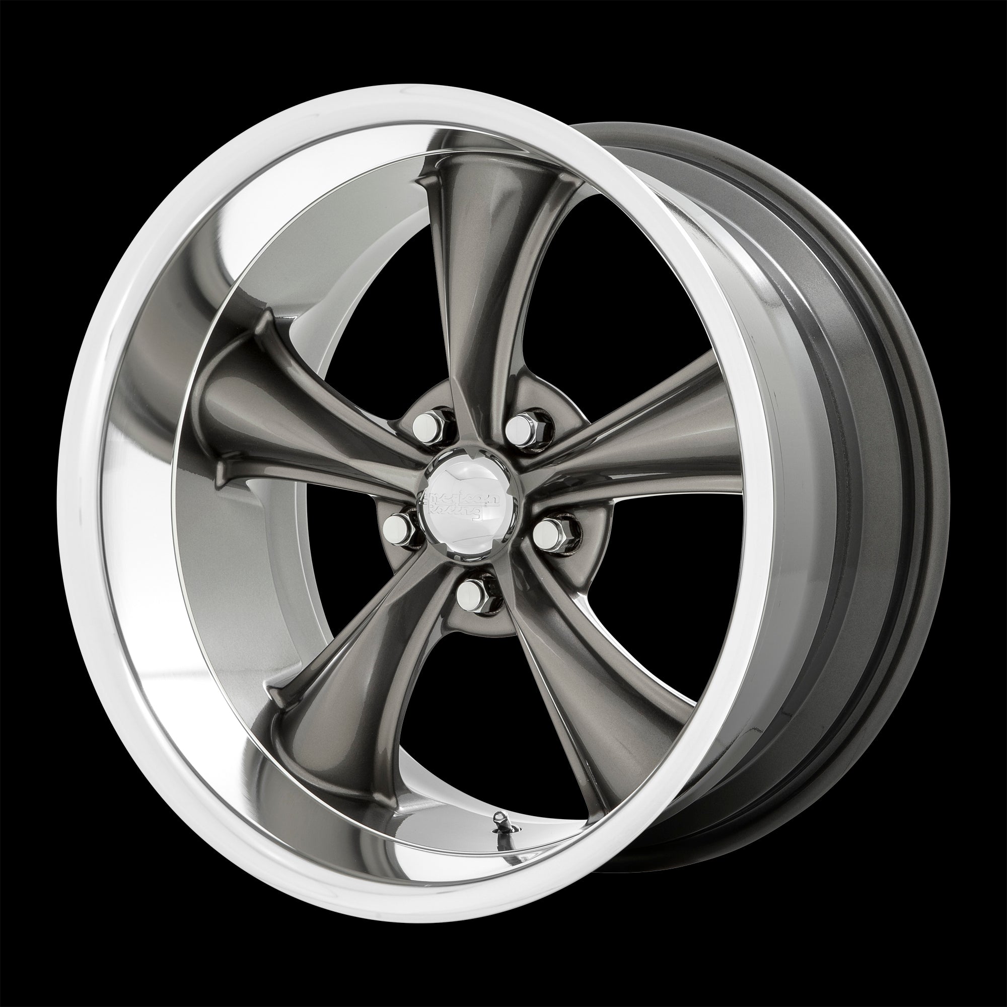 18X9.5 American Racing VN338 Boss TT Graphite 5x114.3 ET-4 wheel/rim - 0