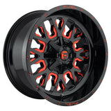 22X10 Fuel D612 Stroke Gloss Black-RTTC 6X135/6X139.7 ET10 wheel/rim