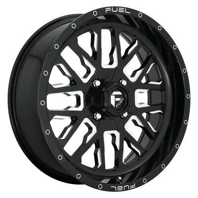 22X7 Fuel D611 Stroke Gloss Black Milled 4X156 ET13 wheel/rim