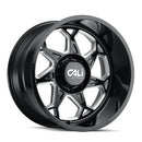20X12 Cali Off-Road Sevenfold Black-Gloss Wheel/Rim 6x139.7 ET-51-4