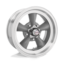 15x6 American Racing Torq Thrust D Gray Wheel/Rim 5x120.7 15-6 5-120.7 ET4-2