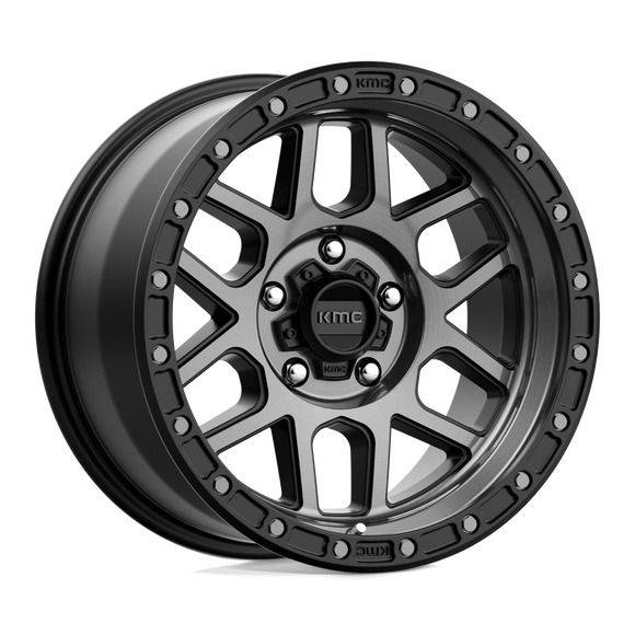 17X9 KMC KM544 MESA Satin Black With Gray Tint 5X127 ET-12 wheel/rim