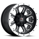14x7 Vision 548 Commander Matte Black Machined Face 4x156 ET2.5 Wheel Rim-1