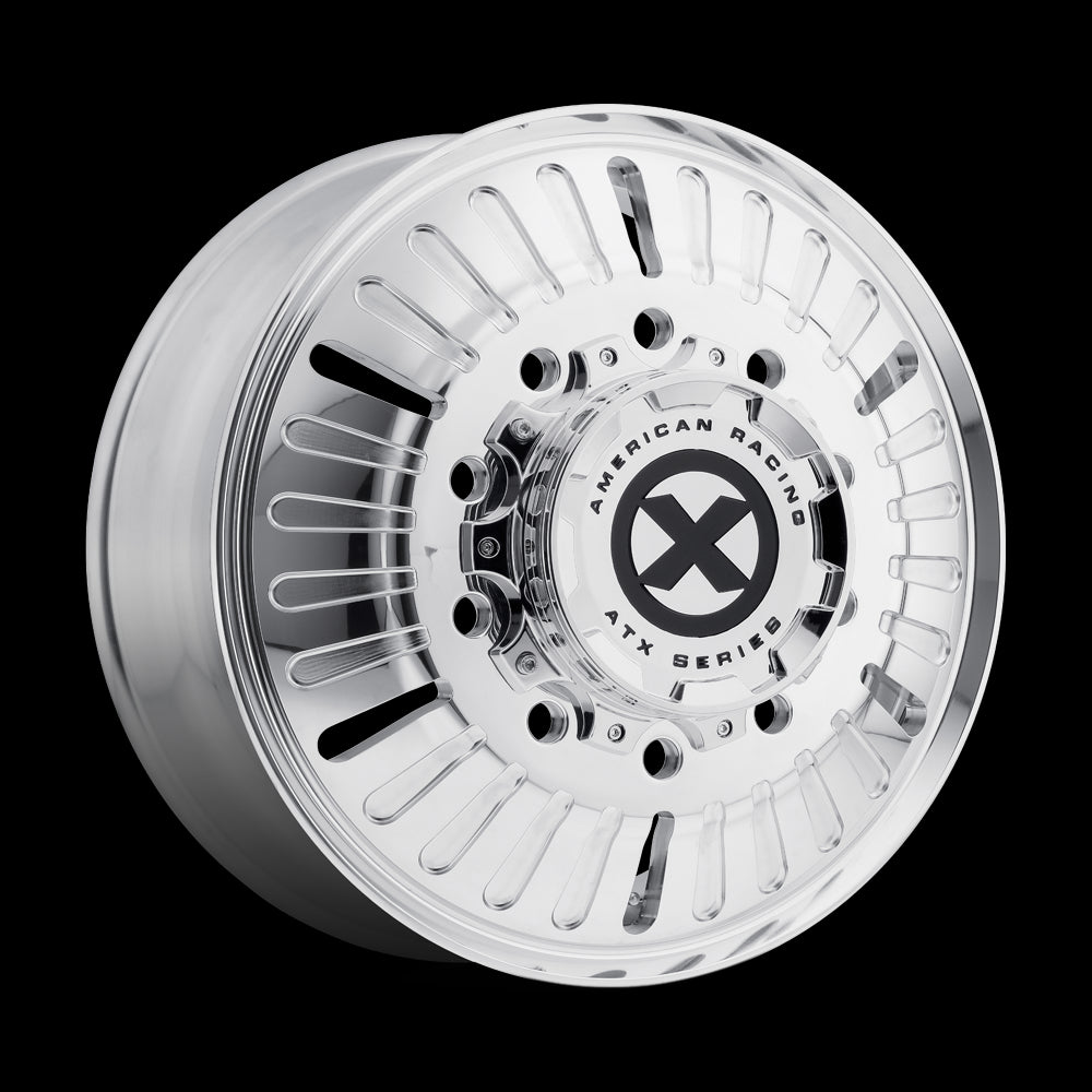 22.5X8.25 American Racing ATX AO403 ROULETTE Polished 10X285.75 ET144 wheel - 0