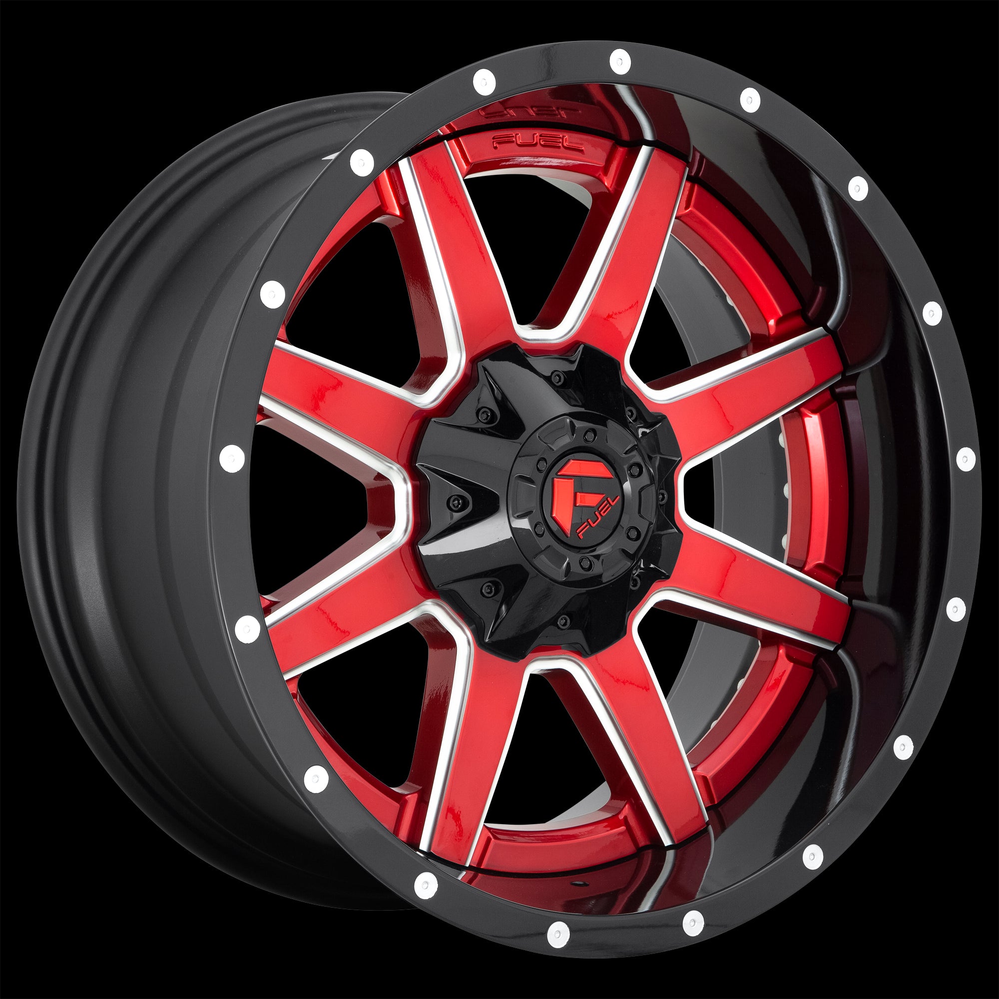 20X10 Fuel D250 Maverick Gloss Red 5X127/5X139.7 ET-19 wheel/rim