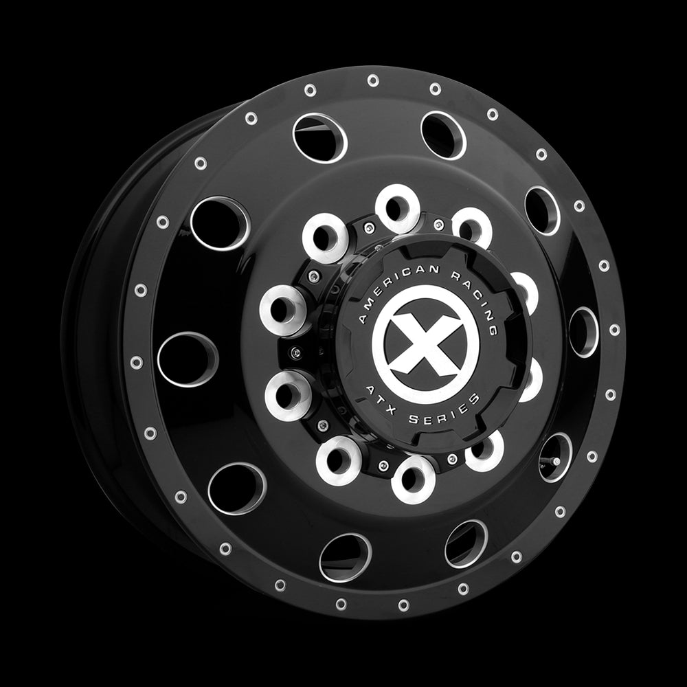 22.5X8.25 American Racing ATX AO400 BAJA G-BLK MILL 10X285.75 ET145 wheel - 0