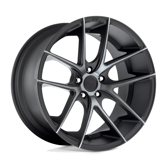 20x8.5 Niche Targa Black & Machined Wheel/Rim 5x115 5-115 20-8.5