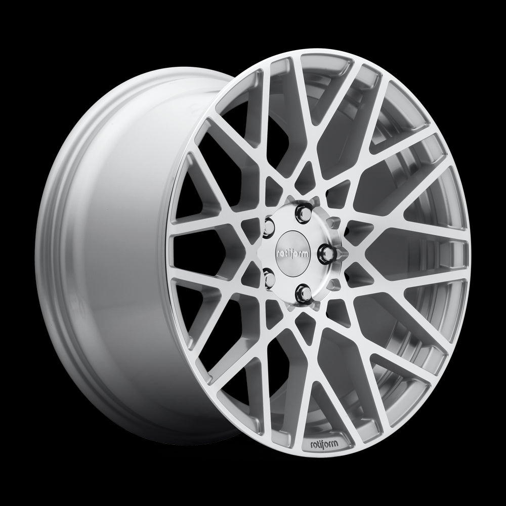 18X8.5 Rotiform BLQ Gloss Silver Machined 5x114.3 R110188565+38