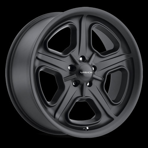 15x8 Vision 147 Daytona Satin Black 5x114.3 5x4.5 ET0 Wheel Rim