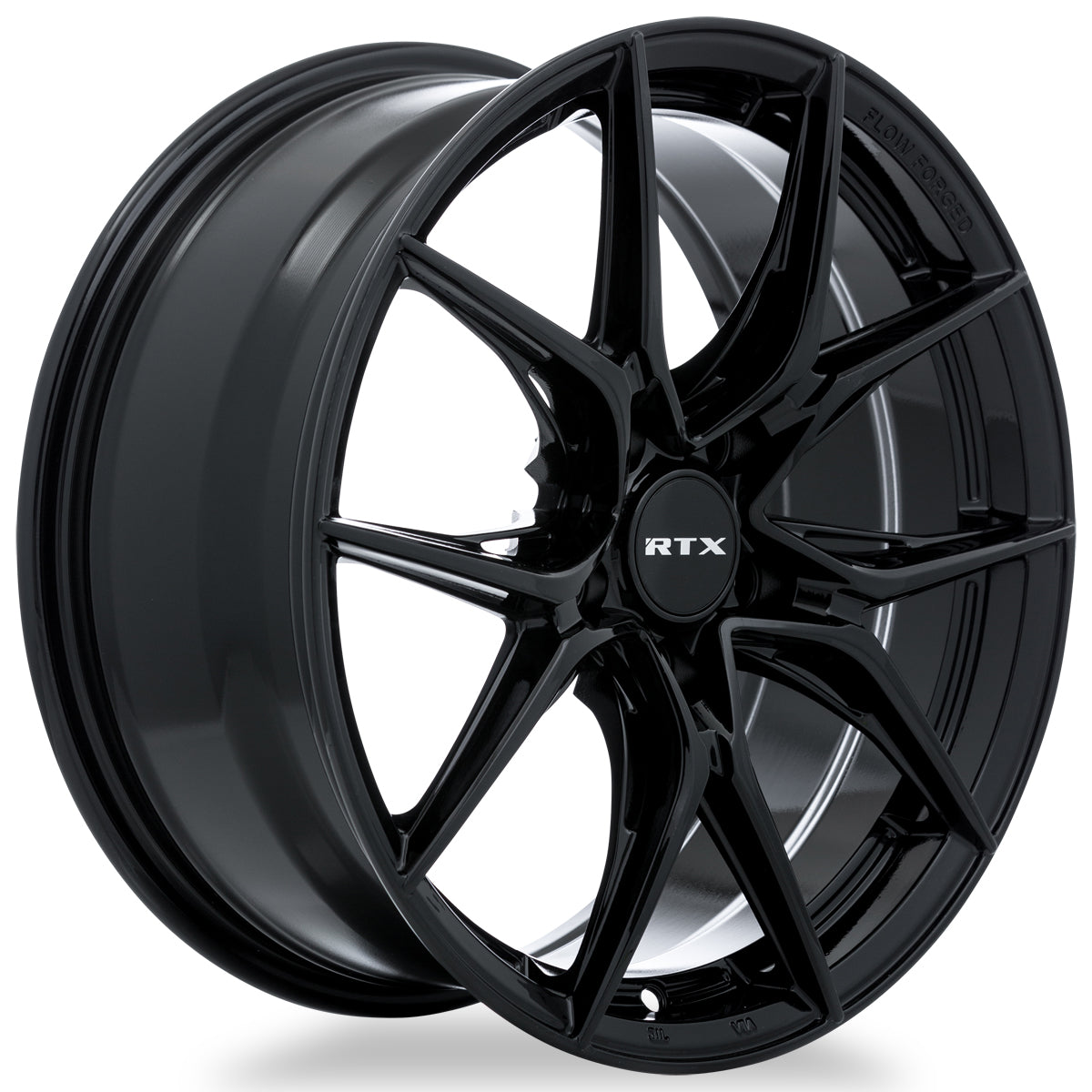 16x7 RTX Slick Gloss Black 5x114.3 ET40 wheel/rim