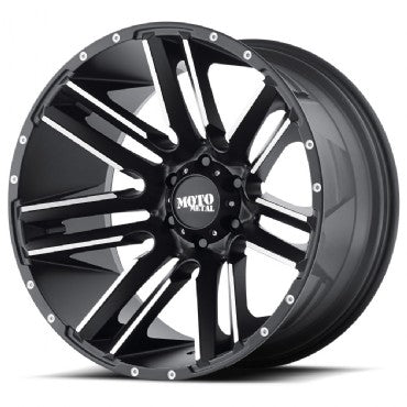 20X10 Moto Metal Razor Satin Black Machined Wheel/Rim 5x127 20-10 5-127