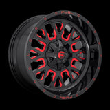22X10 Fuel D612 Stroke Gloss Black-RTTC 6X135/6X139.7 ET10 wheel/rim