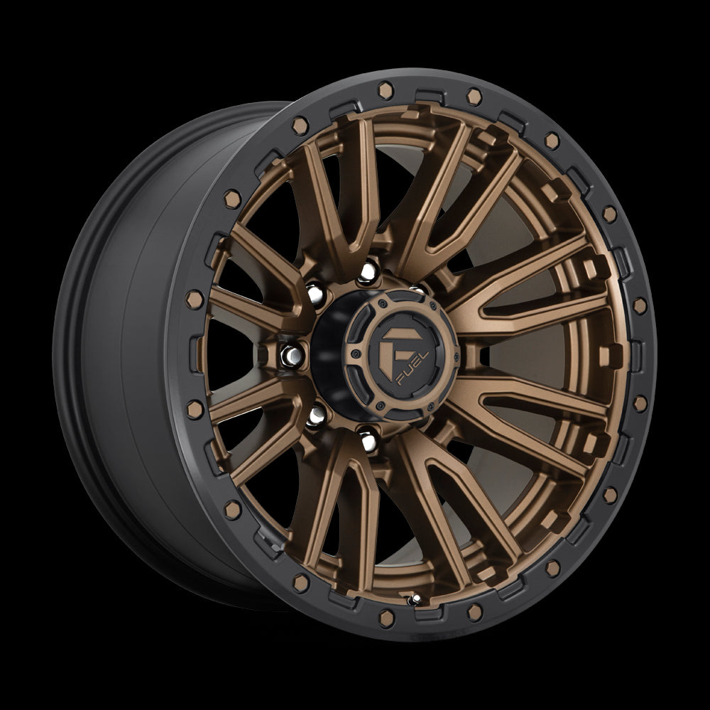 20X10 Fuel D681 Rebel Matte Bronze Black Bead Ring 8X170 ET-18 wheel/rim