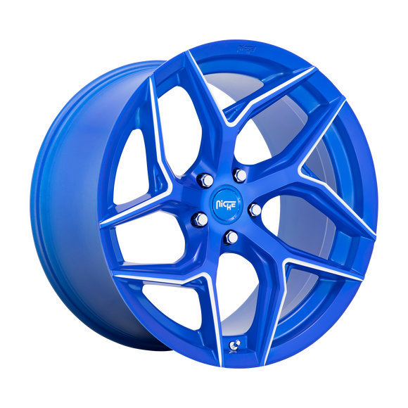 20X10.5 Niche M268 TORSIONI Anodized Blue Milled 5X120 ET35 wheel/rim
