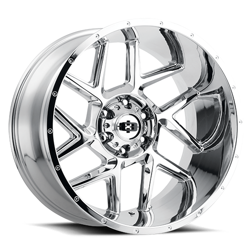Vision 360 Sliver Chrome 20X12 5x5 (5x127) ET-51 wheel