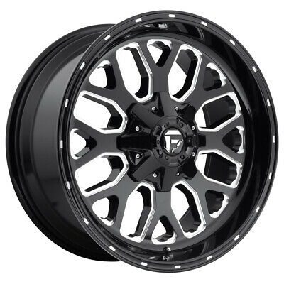 20X10 Fuel D588 Titan Gloss Black Milled 6X135/6X139.7 ET-18 wheel/rim