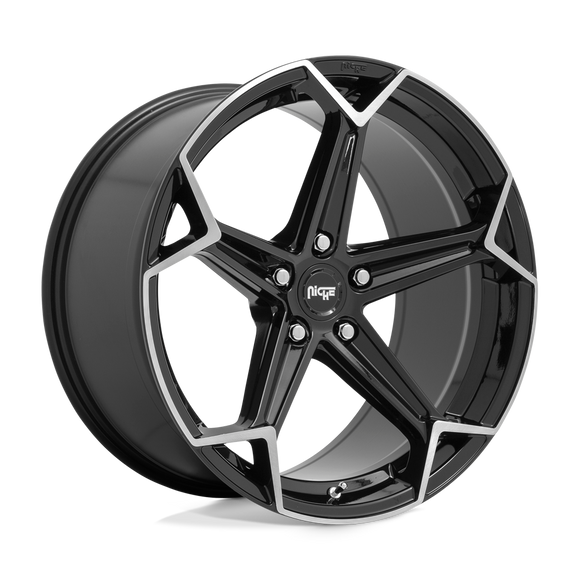 20X10.5 Niche N259 ARROW Gloss Black Brushed 5X112 ET40 wheel/rim
