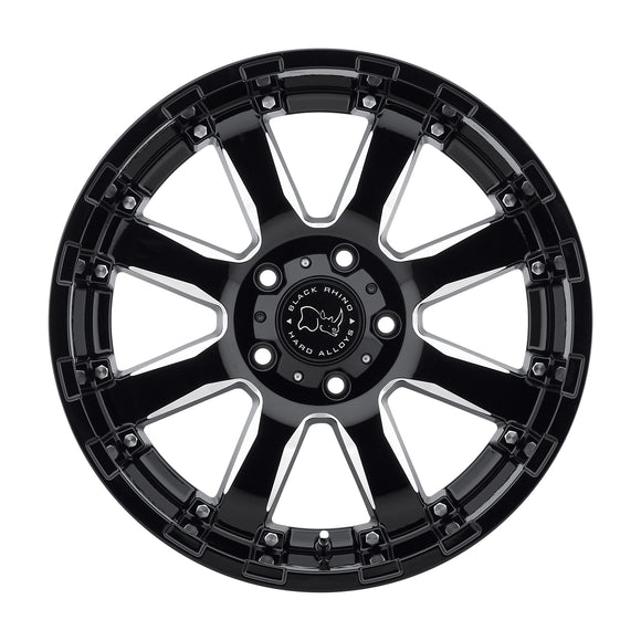 20x10 Black Rhino Sierra Black Wheel/Rim 5X139.7 20-10 5-139.7 ET-12