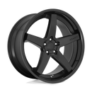 22X10.5 Asanti Black ABL31 Regal Satin Black Gloss Black Lip 5X112 ET35-1