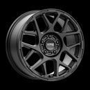 17X8 KMC KM708 Bully Satin Black 5X114.3 ET38 wheel/rim-2