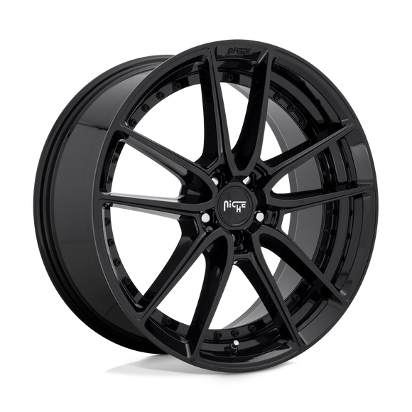 8x18 Niche Wheels M223 DFS Gloss Black Wheel 5x120 ET40 CB72.56