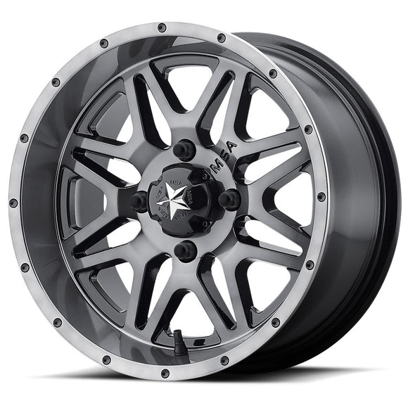 14X7 MSA OFFROAD Vibe Gray Wheel/Rim 4X137 ET0 4-137 14-7 M26-04737