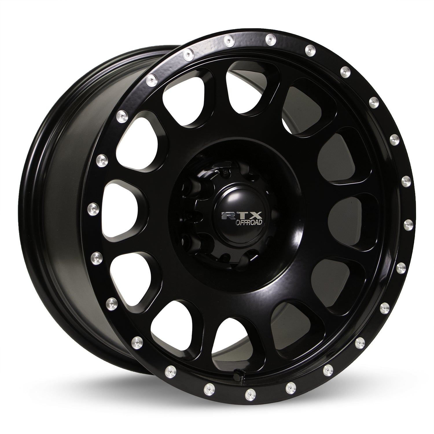 17x9 RTX Baja Satin Black with Milled Rivets 6x139.7 ET0 wheel/rim