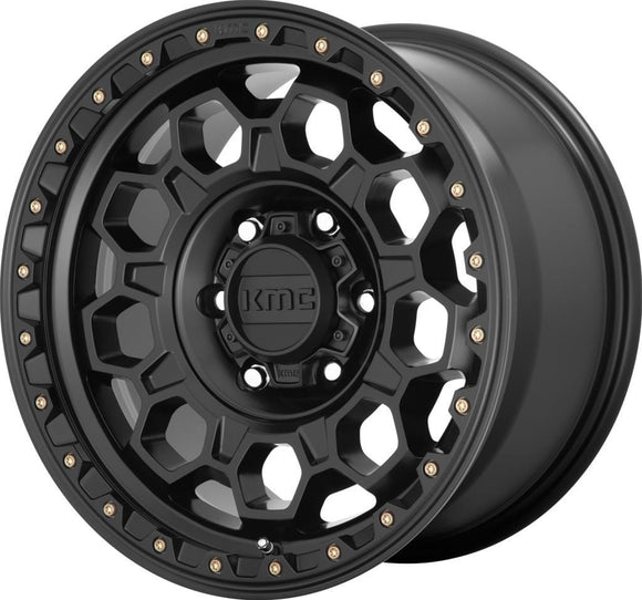 17X9 KMC KM545 TREK Satin Black 6X135 ET0 wheel/rim