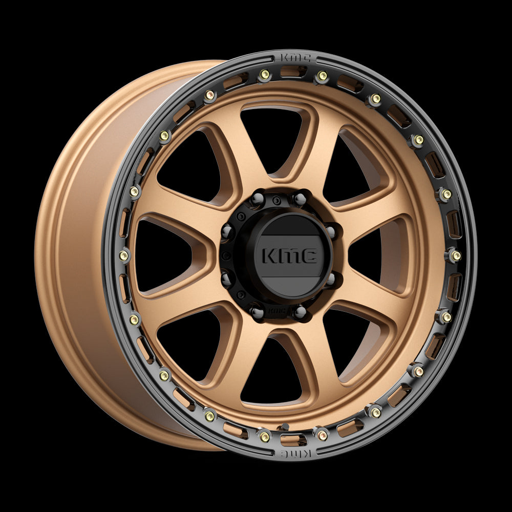 20X9 KMC KM548 CHASE Matte Bronze With Black Lip 8X170 ET18 wheel/rim