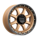20X9 KMC KM548 CHASE Matte Bronze With Black Lip 8X170 ET18 wheel/rim-4